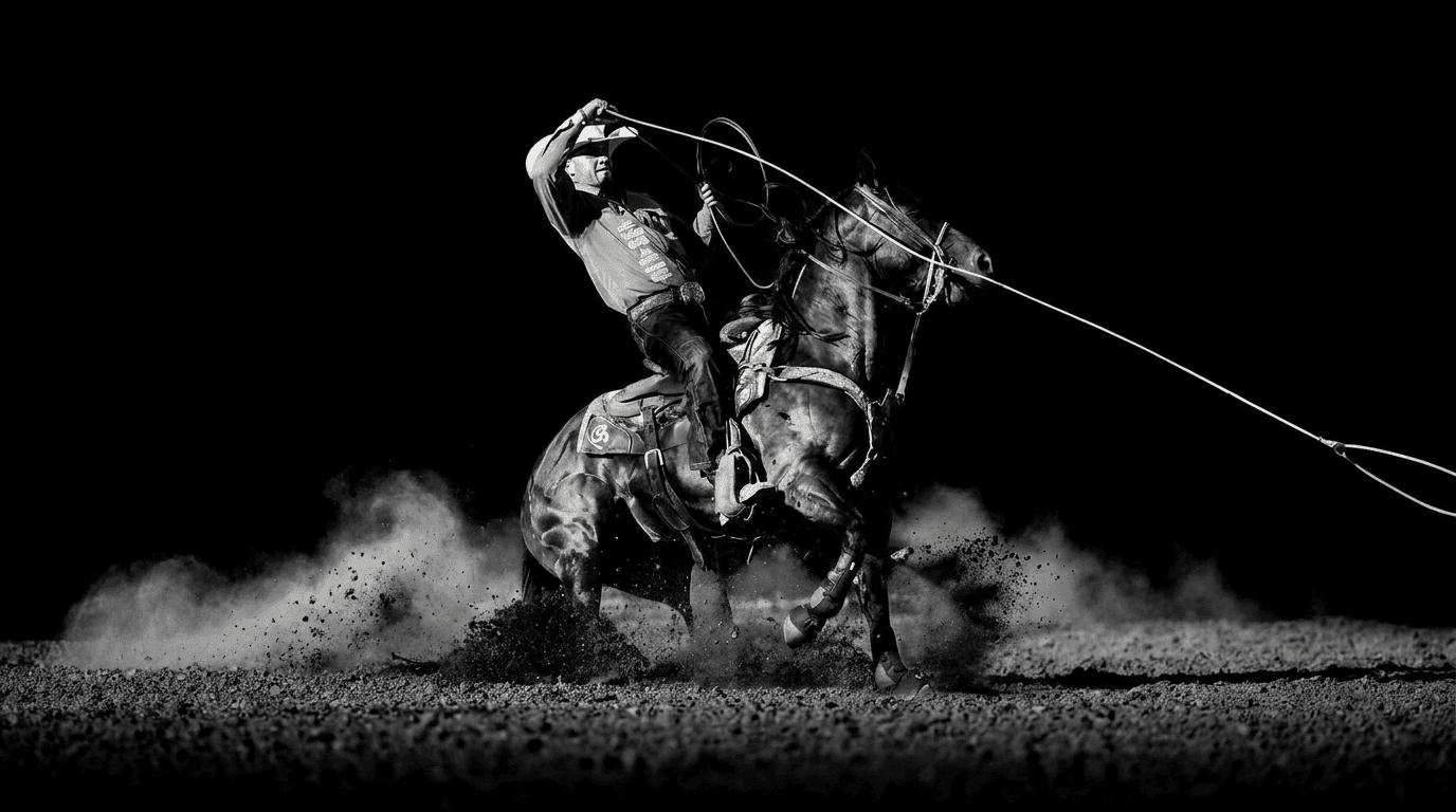 Jayde heeling, dust, low sun — motion left→right