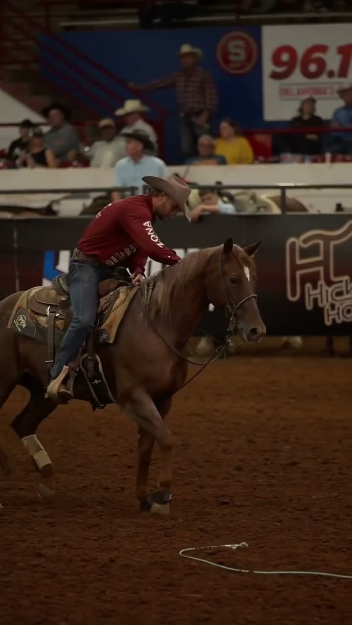 Jayde Slade riding Metallic Hot Mess at the 2026 Riata Championships, Lazy E Arena
